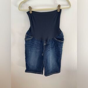 Indigo Blue Maternity Shorts Size Medium